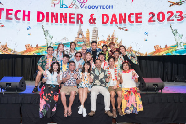 GovTechies having fun at Dinner and dance recreational event 2023
