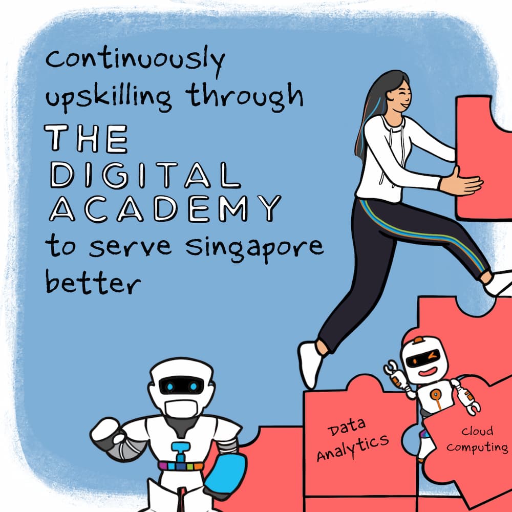 Continuously upskilling through the Digital Academy at GovTech to serve Singapore better.