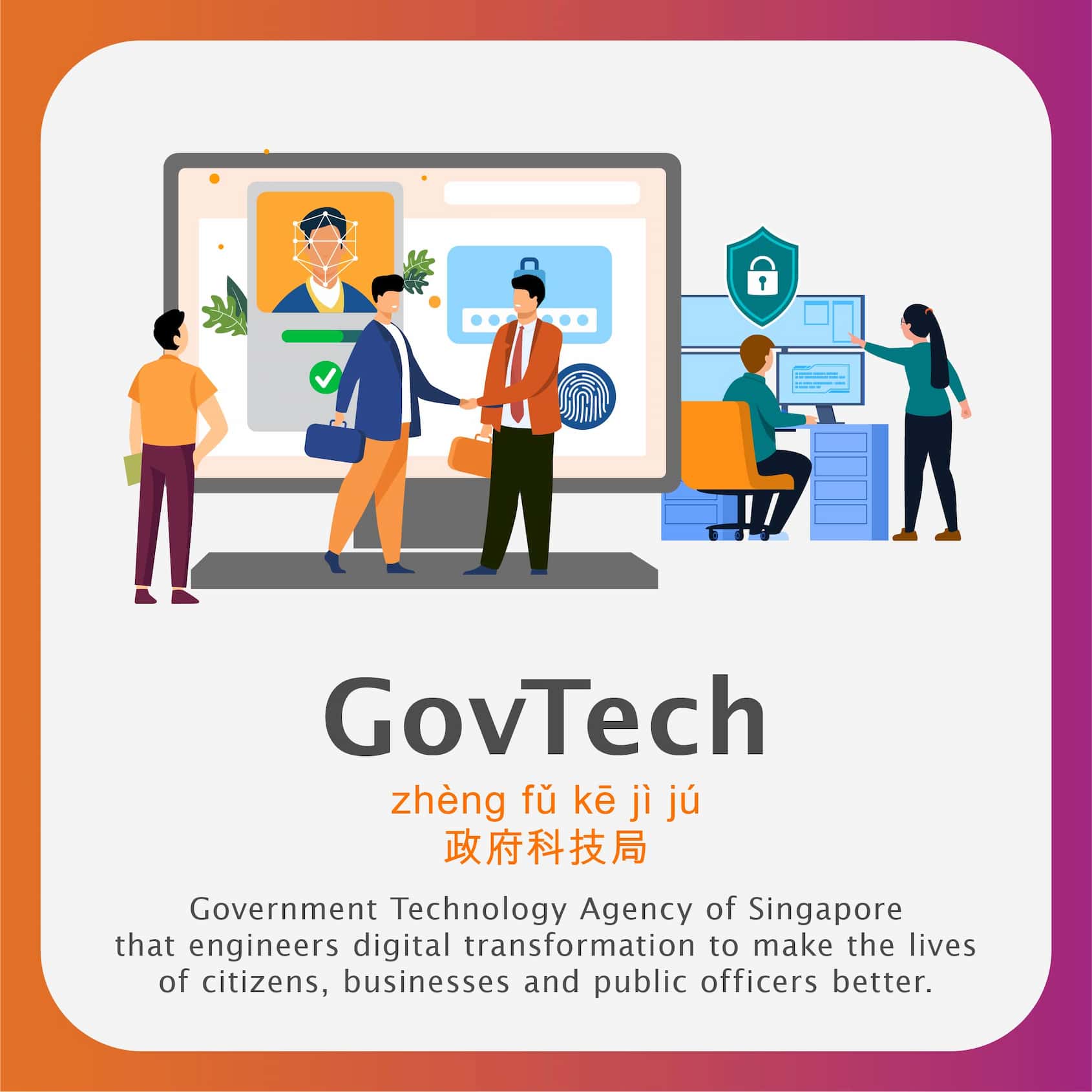 GovTech term in chinese/mandarin and what GovTech is