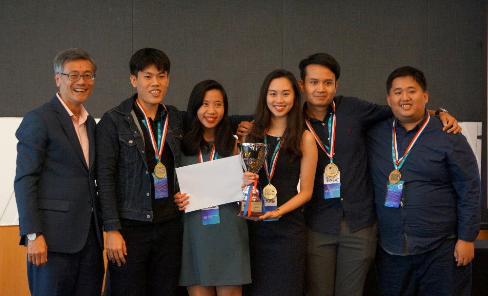 The team from the NUS School of Computing was one of the winners of the Build On, Singapore 2019 Hackathon.