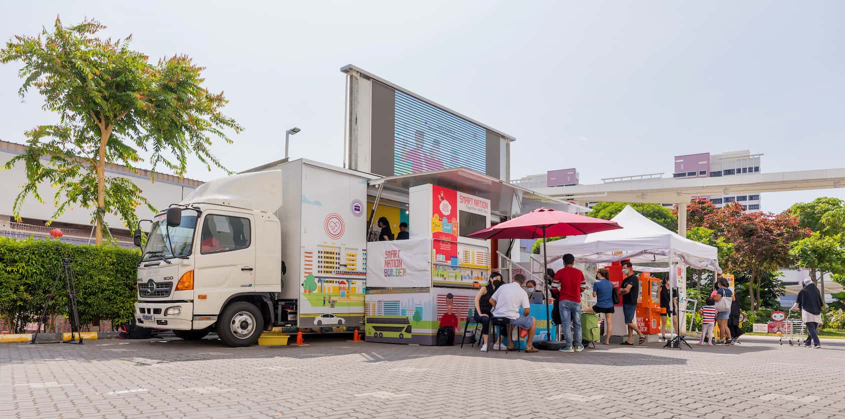 Smart nation builder roadshow - moving truck exhibition